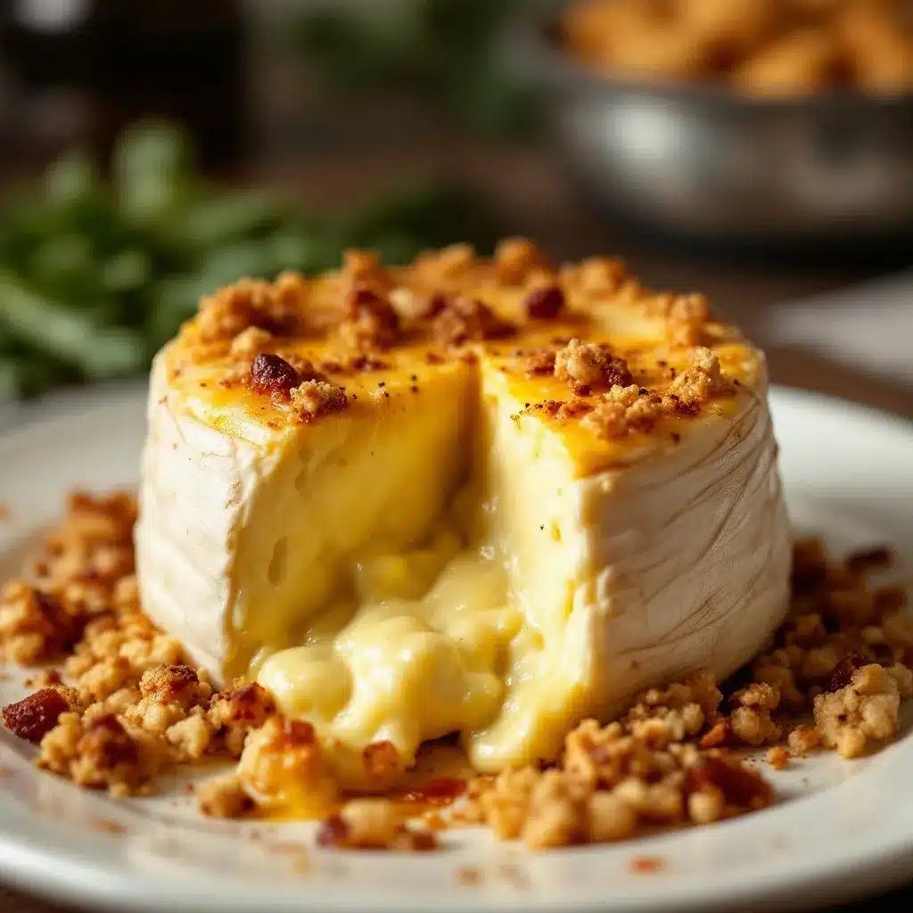 crispy mummy-wrapped baked brie preparation steps