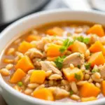crockpot chicken and wild rice soup - featured image