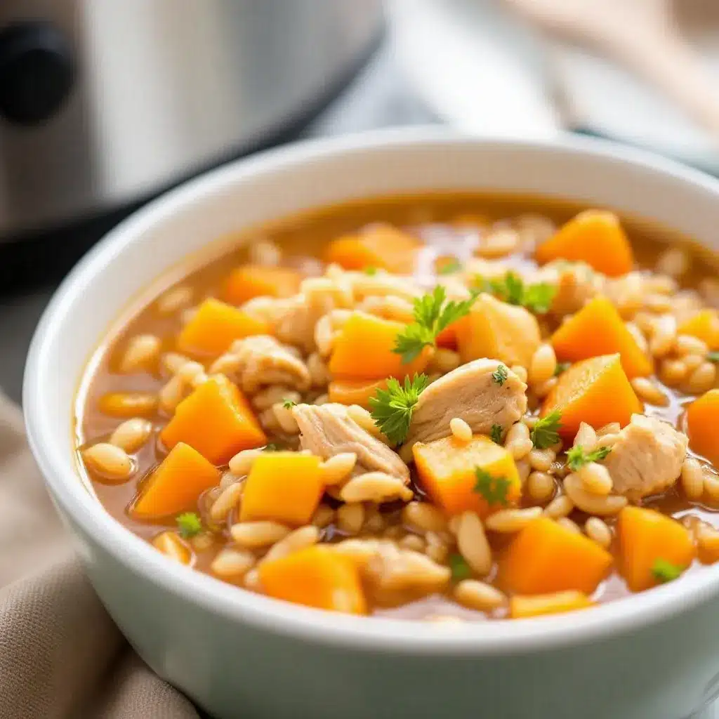 crockpot chicken and wild rice soup preparation steps