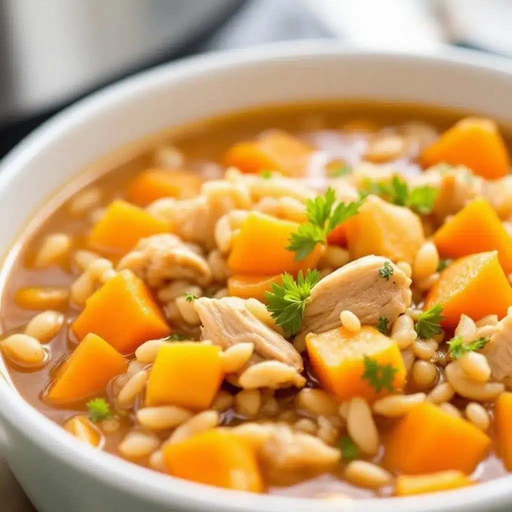 crockpot chicken and wild rice soup - featured image