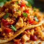 crockpot salsa chicken tacos - featured image