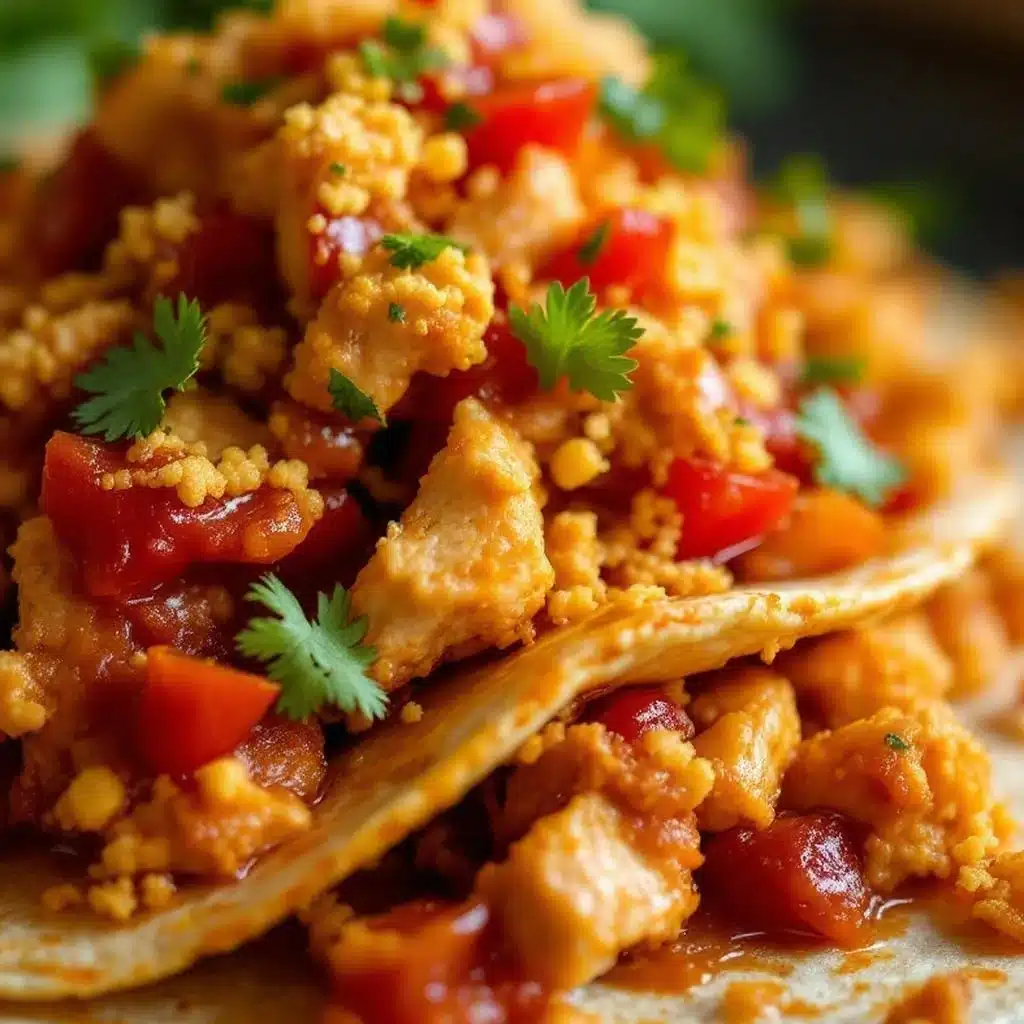 crockpot salsa chicken tacos - featured image