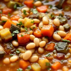Crockpot Vegetable Soup with White Beans - featured image