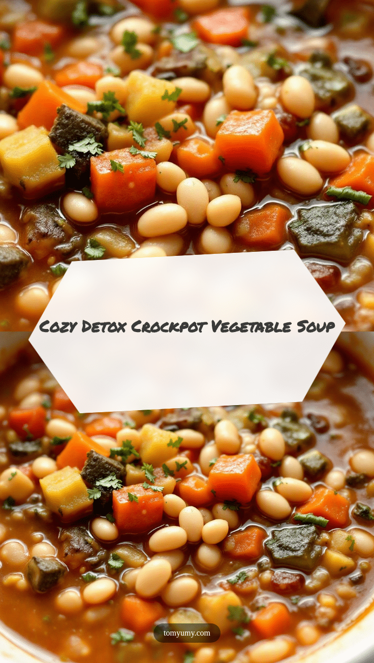 Crockpot Vegetable Soup with White Beans recipe