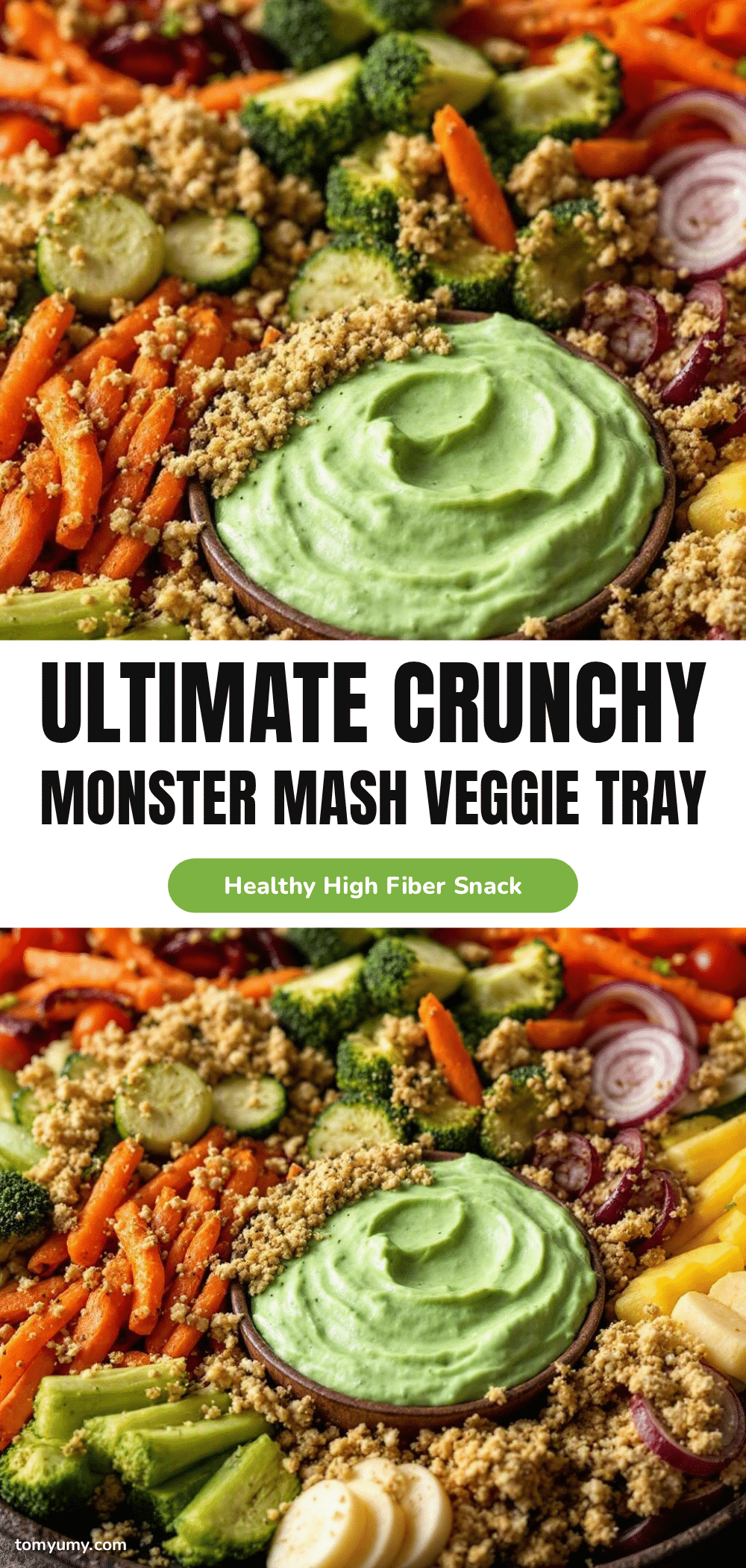 Crunchy Monster Mash Veggie Tray recipe