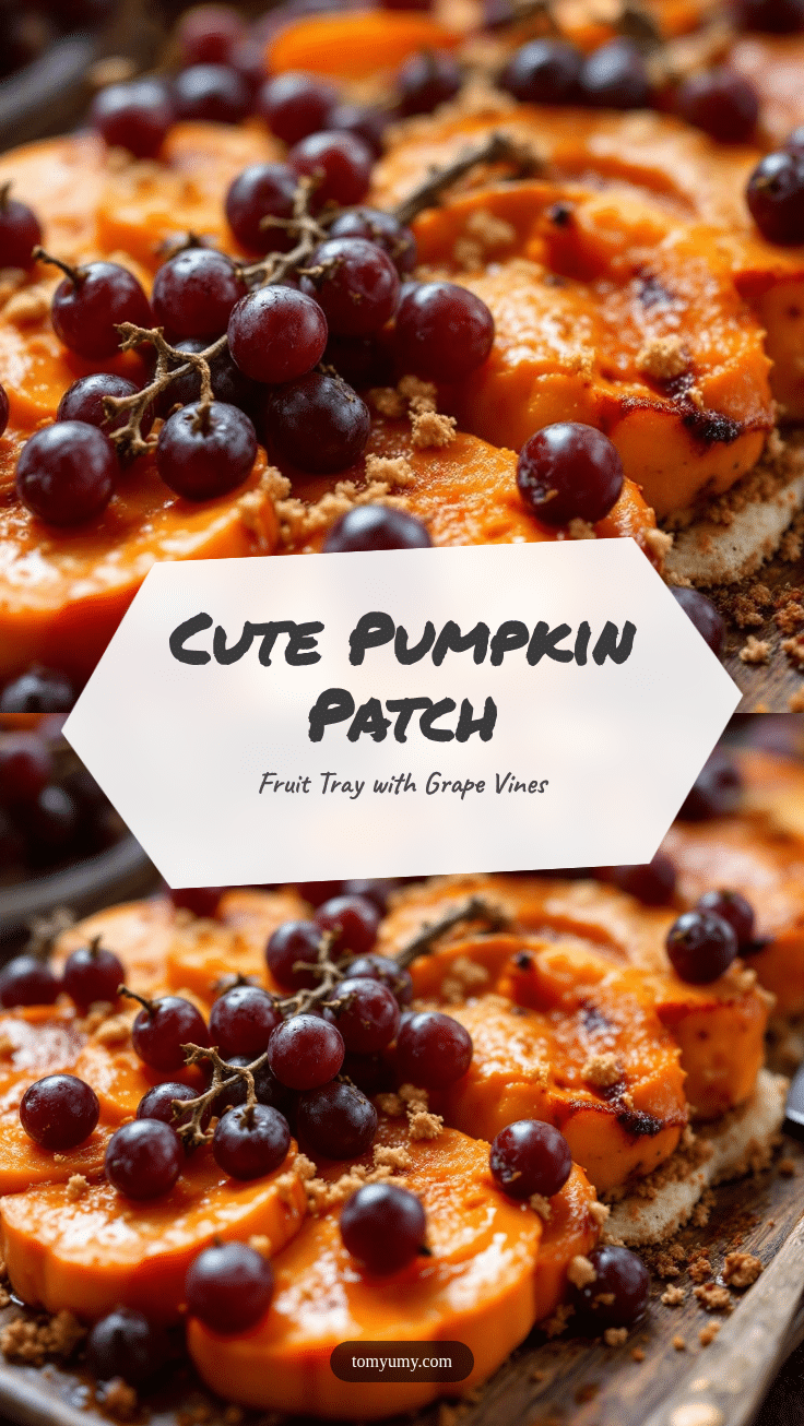 Cute Pumpkin Patch Fruit Tray recipe