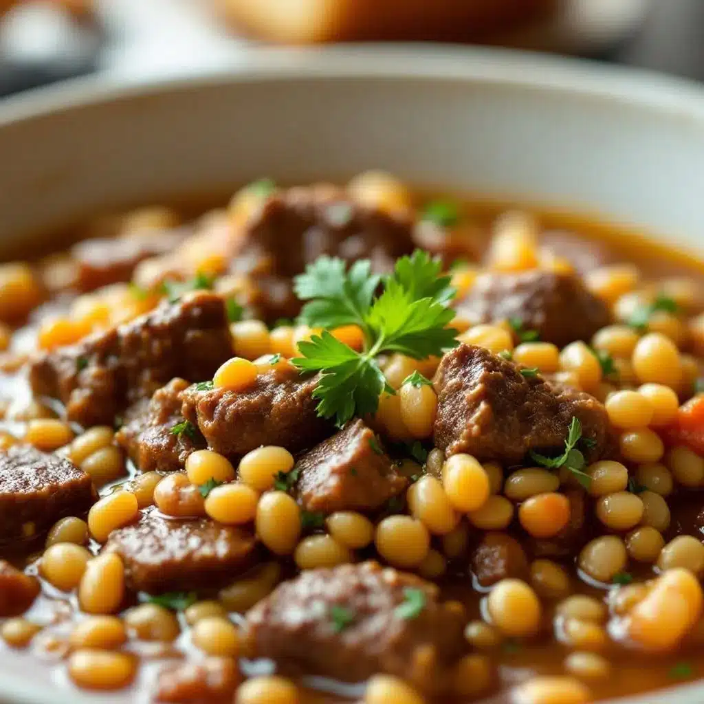 Dutch Oven Beef and Barley Stew - featured image