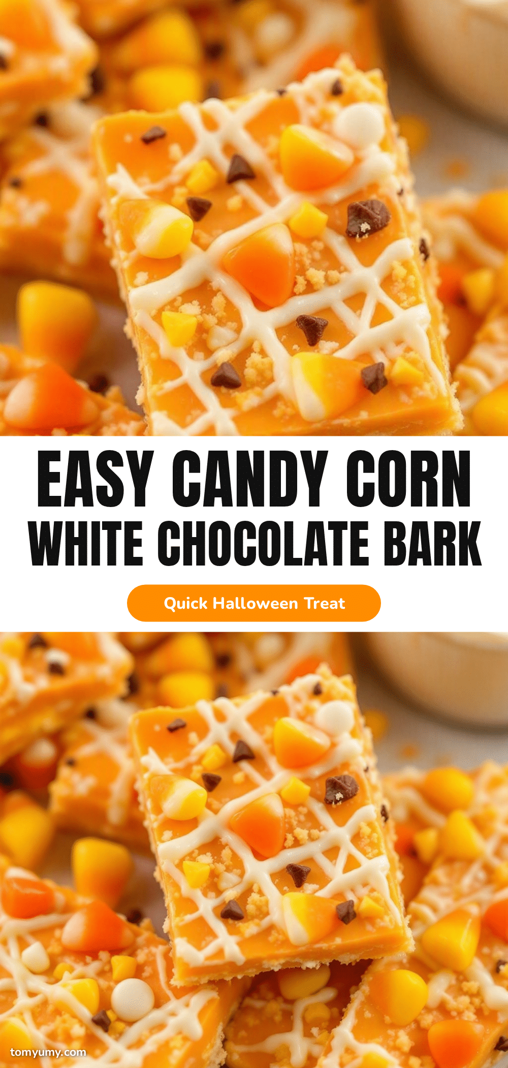 easy candy corn white chocolate bark recipe
