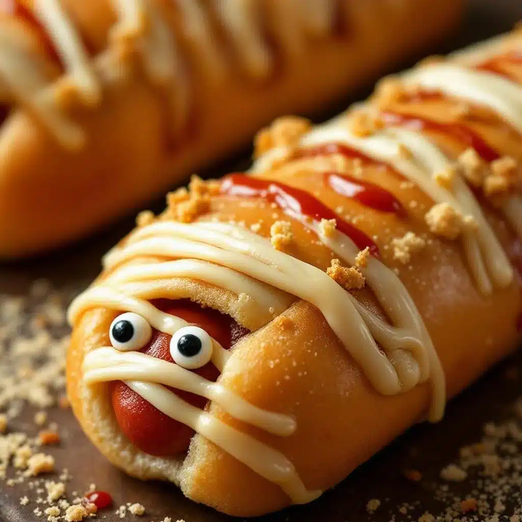 Easy Halloween Mummy Hot Dogs - featured image