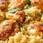 easy one-pan garlic butter chicken and rice - featured image