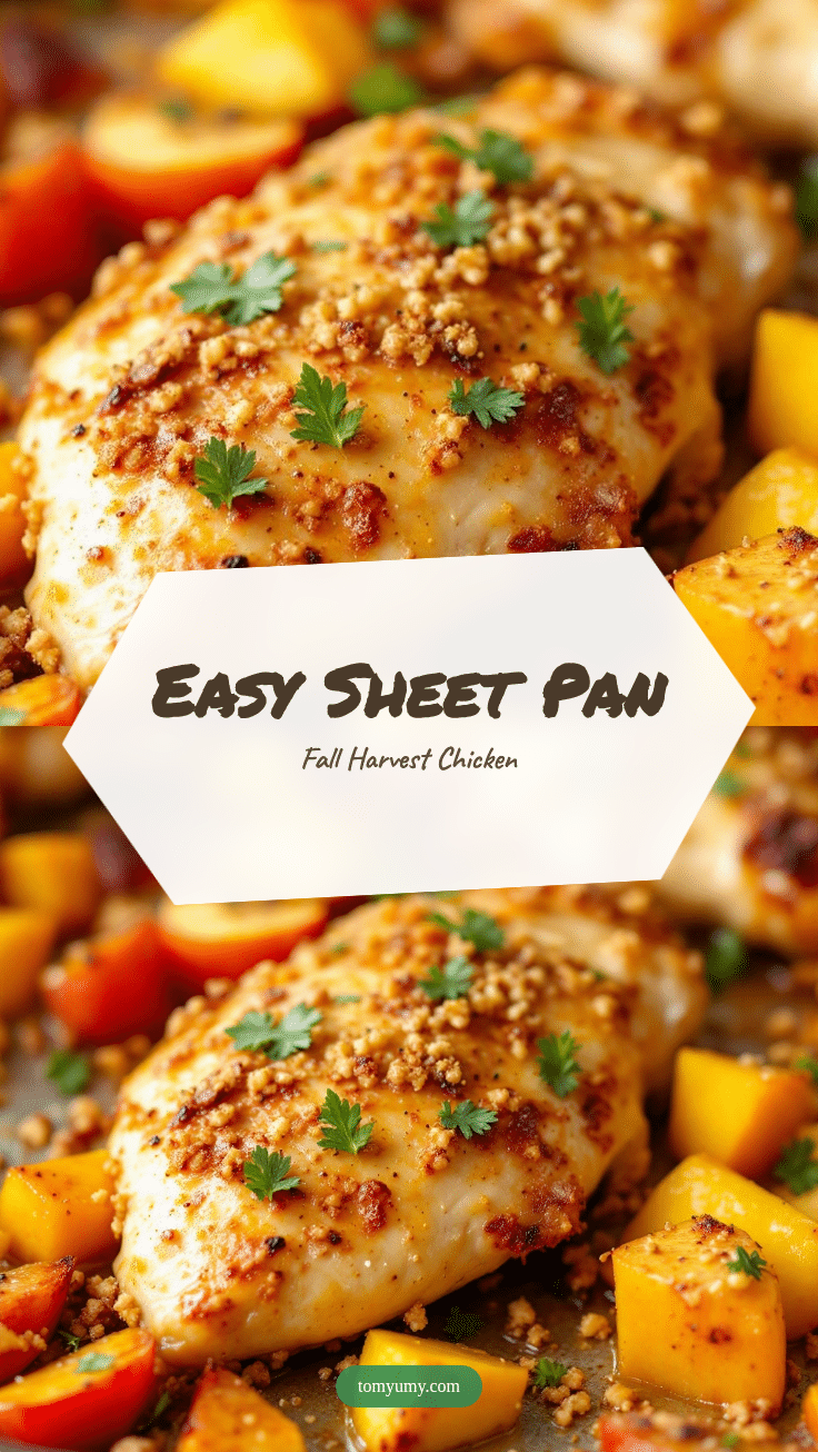 Easy Sheet Pan Fall Harvest Chicken recipe