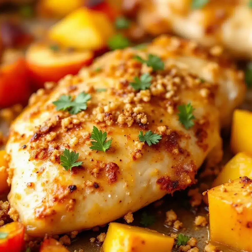 Easy Sheet Pan Fall Harvest Chicken - featured image