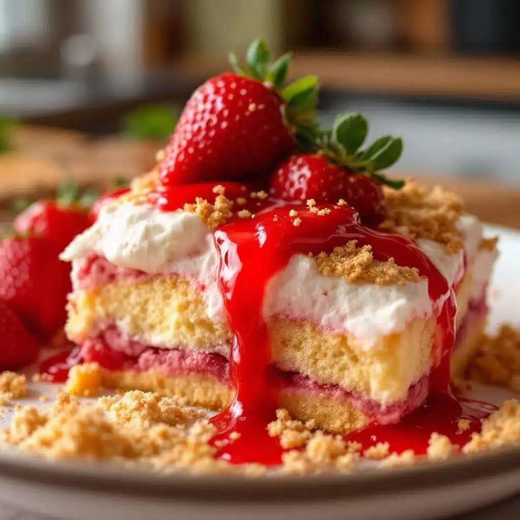 Easy Strawberry Shortcake Trifle - featured image