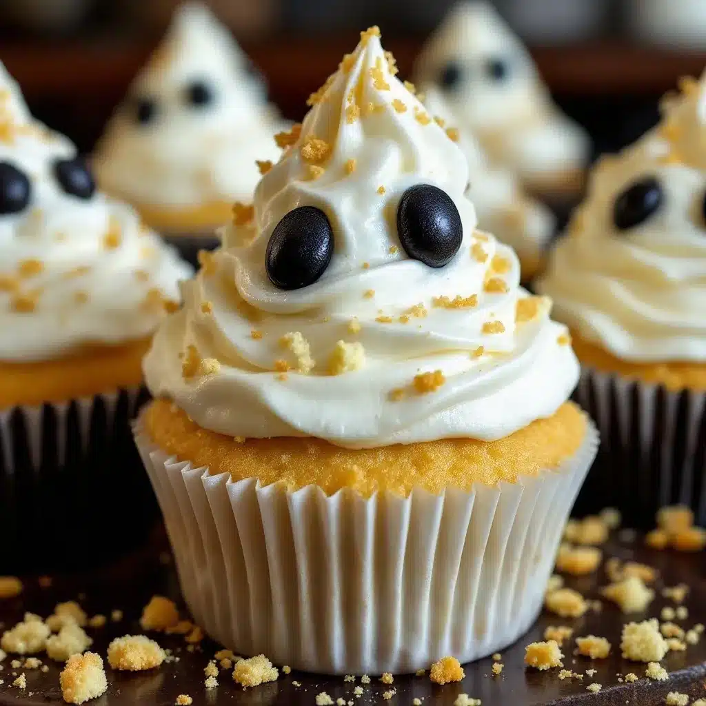 fluffy ghost cupcakes preparation steps
