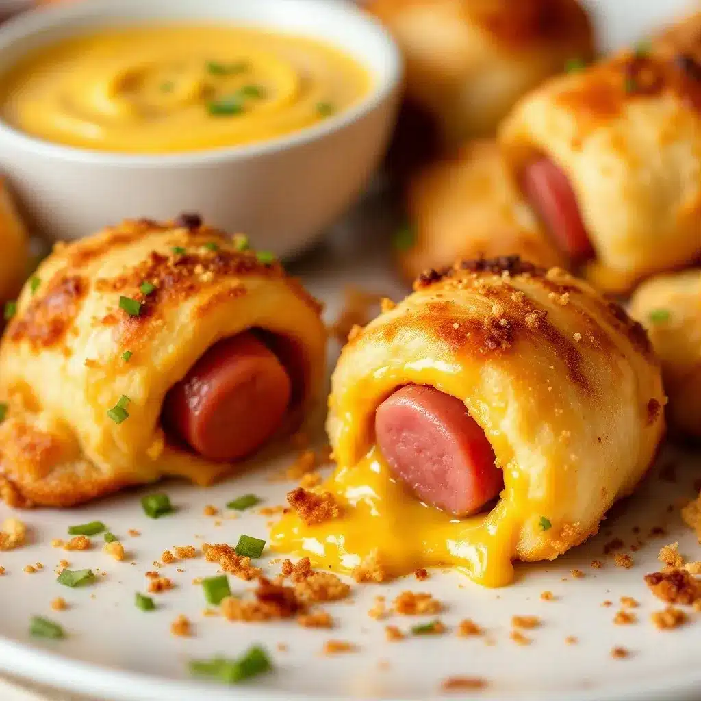Fun Mummy Pigs in a Blanket preparation steps