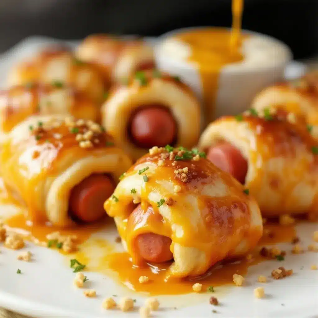 Fun Mummy Pigs in a Blanket preparation steps