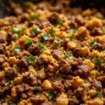ground beef and rice skillet - featured image