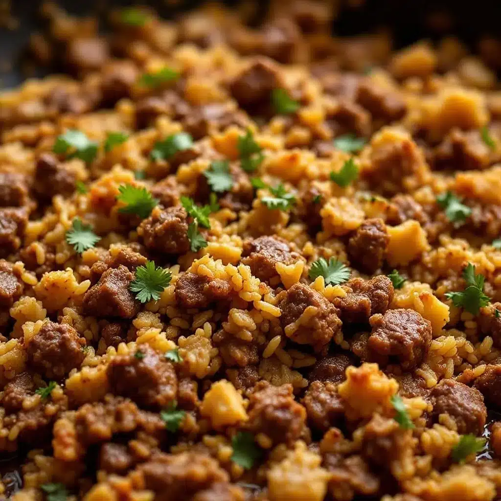 ground beef and rice skillet - featured image