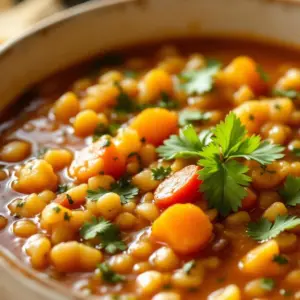 high-fiber lentil soup - featured image