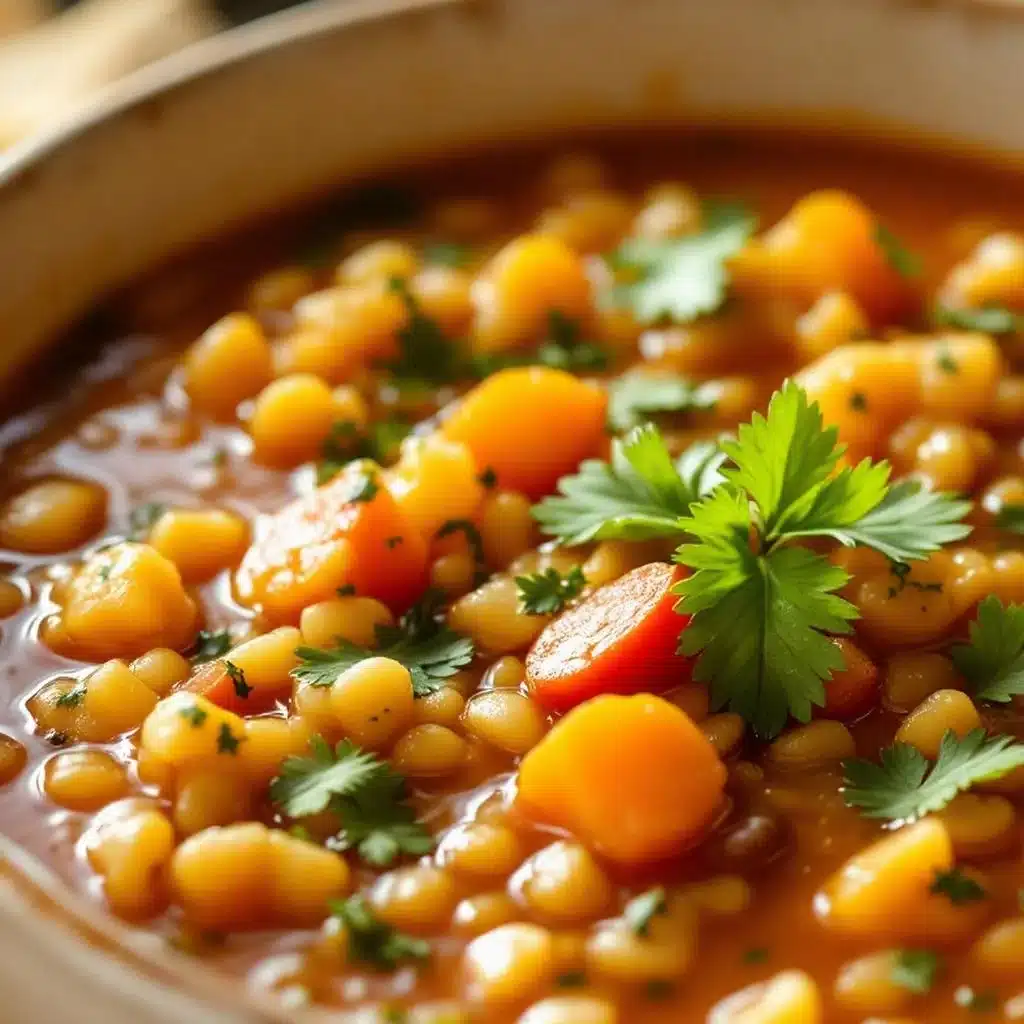 high-fiber lentil soup - featured image