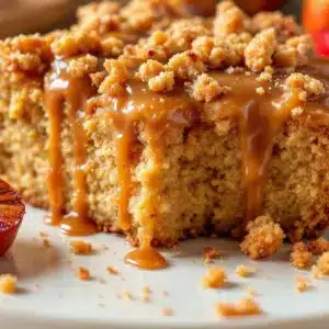 Moist Salted Caramel Apple Cider Cake - featured image