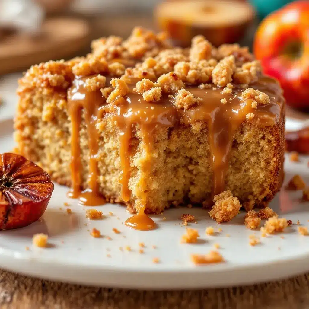 Moist Salted Caramel Apple Cider Cake preparation steps
