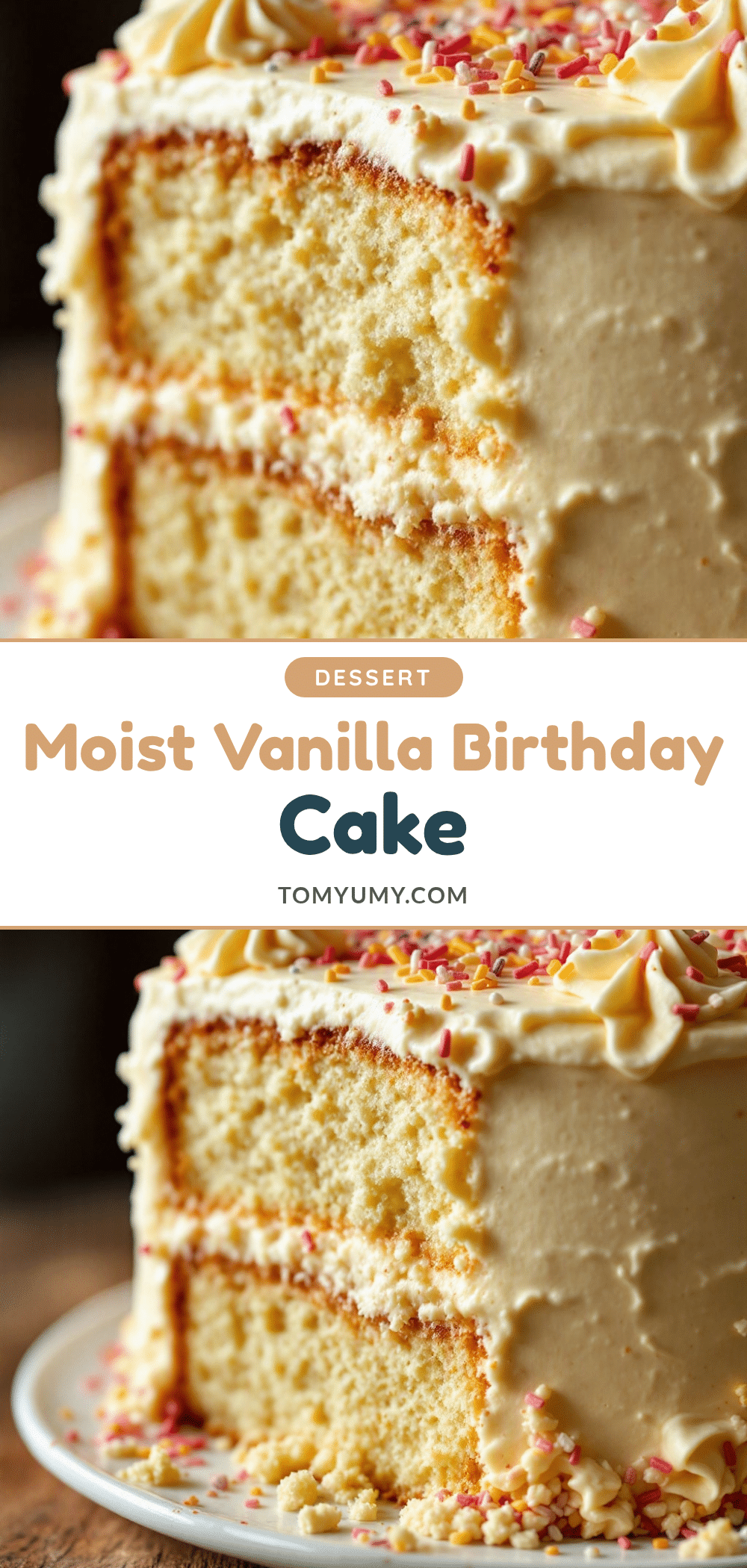 Moist Vanilla Birthday Cake recipe