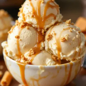 no-churn salted caramel ice cream - featured image