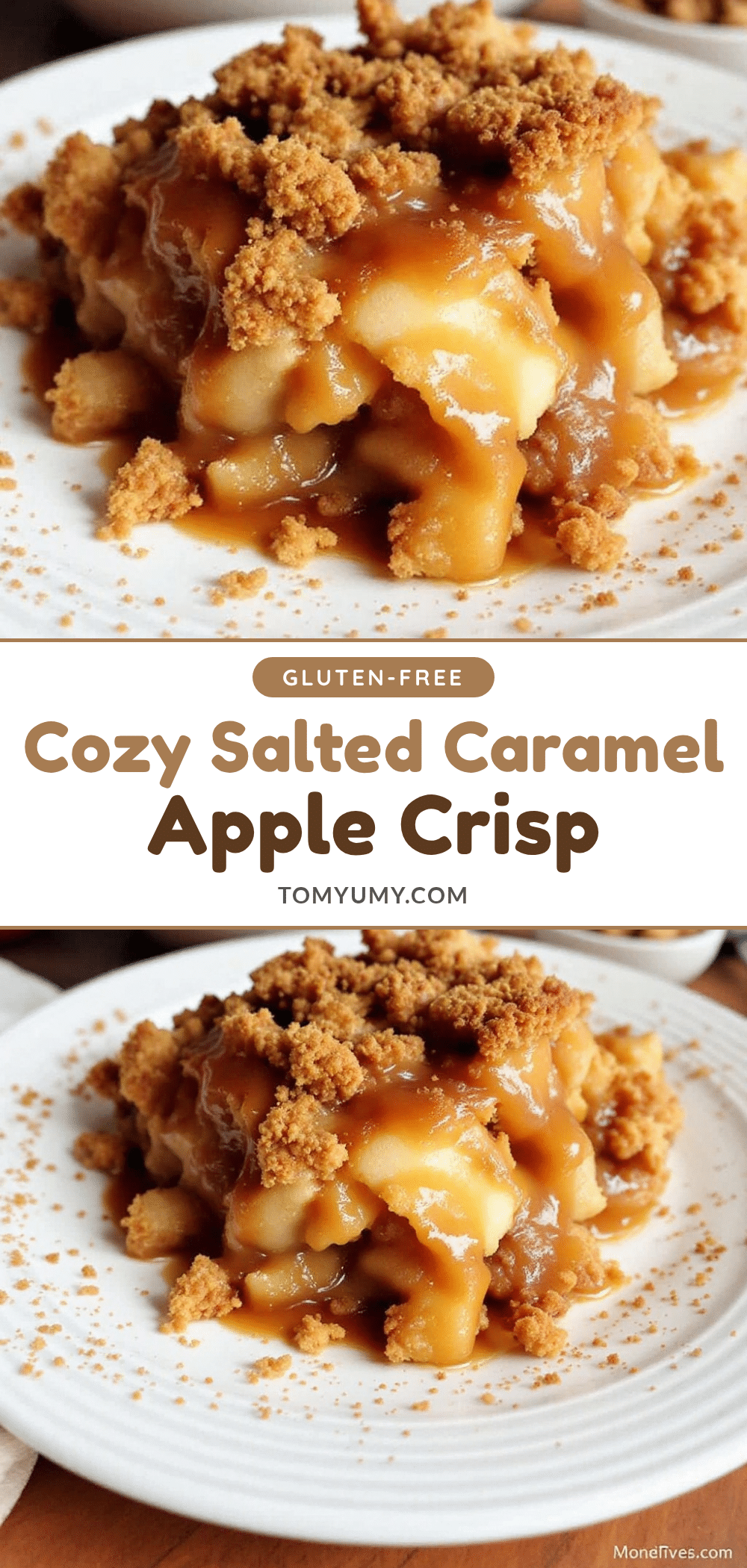 salted caramel apple crisp recipe