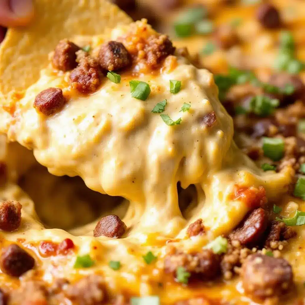 smoked sausage queso dip - featured image