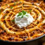 spider web taco dip - featured image