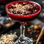 Spooky Black Velvet Halloween Cocktail - featured image