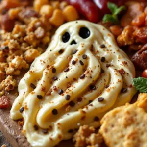spooky halloween charcuterie board - featured image