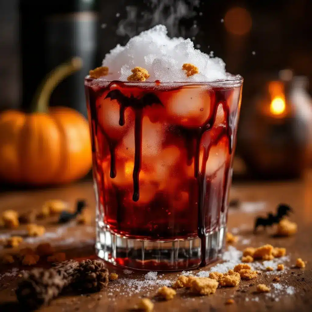 Spooky Smoky Witches Brew Cocktail preparation steps