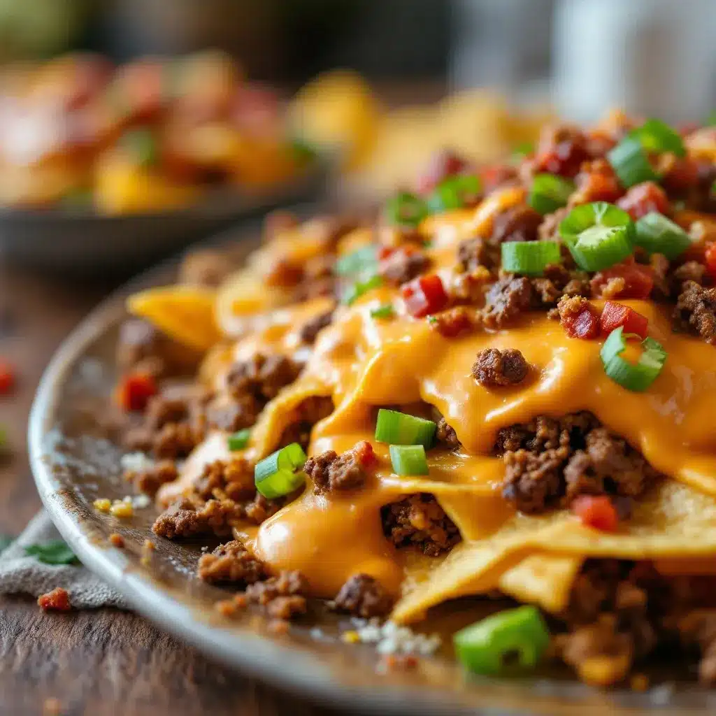 Ultimate Loaded Nacho Bar with Creamy Queso preparation steps