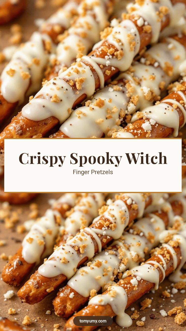 witch finger pretzel rods recipe